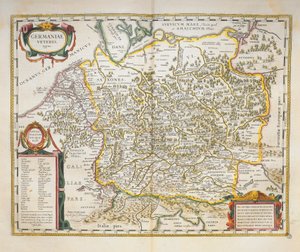 Gamle Tyskland fra World Theatre av Willem Bleau, Amsterdam av Willem Blaeu