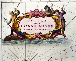Hvaljegere avbildet på en tavle av William Blaeus Atlas, trykt i Amsterdam i 1656. av Willem Blaeu