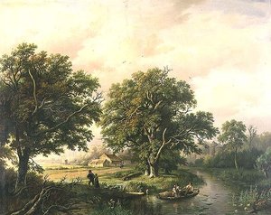 Elvescene av Willem Bodeman
