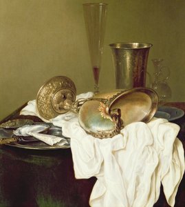 Stilleben med en Nautilus-kopp