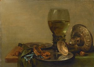 Stilleben med en sølv Tazza av Willem Claesz. Heda