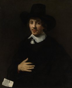 Portrett av en mann selvportrett, 1653 eller 1655. av Willem Drost