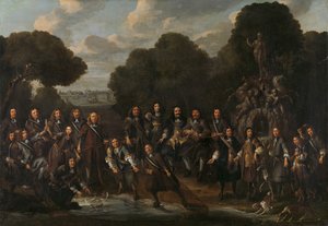 Allegori om oppblomstringen av det nederlandske fiskeriet etter den andre anglo-nederlandske krigen (1665-67) av Willem Eversdijck (attributed to)