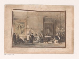 Råd og bryllupsrom i Amsterdam Gamle Zijds Voorburgwal. Rådhuset (råd og bryllupssal) (tittel på objekt)