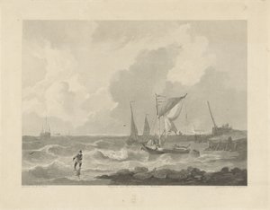 Fiskebåter ved et havnehode
