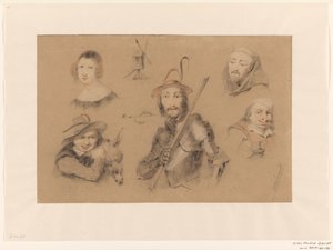 Figurer fra Don Quijote av Willem Hendrik Schmidt