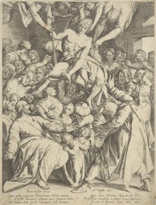 Lammet senket til Kristus gjennom taket av Willem Isaacsz. van Swanenburg