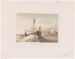 Vaartuig, 11e eeuw Vaartuig uit de elfde eeuw (title on object)