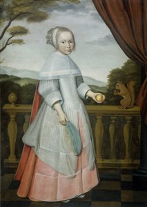 Portrett av Elisabeth van Oosten (1660-1714), som et barn av Willem Jansz. Ploy (attributed to)
