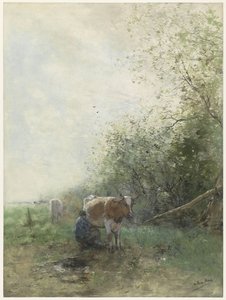 Melketid av Willem Maris