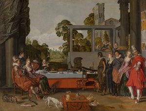 Merry Company on a Terrace, 1616-17