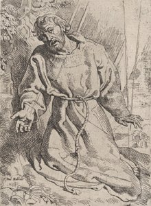 Saint Francis mottar Stigmata, ca. 1613-14.