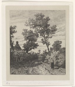 Bonde på landevei av Willem Roelofs (I)