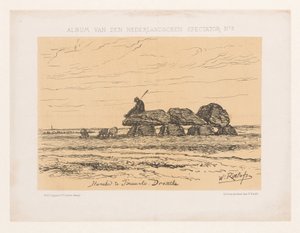 Dolmen i Tynaarlo i Drenthe Dyssen i Tinaarlo. Drenthe (tittel på objekt) Album av den nederlandske tilskueren nr. 3 (serietittel) av Willem Roelofs (I)