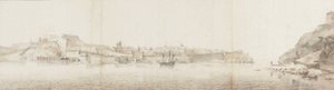 Utsikt over Valletta på øya Malta, sett fra Senglea