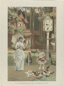 Portrett av Emma, ​​dronningregent av Nederland, og Wilhelmina, dronning av Nederland av Willem Steelink (II)