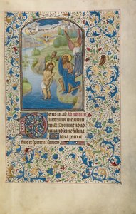 Die Taufe Christi av Willem Vrelant