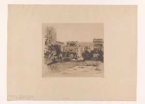 Utsikt over Sutter Street i San Francisco Sutter Street, San Francisco (original tittel) av Willem Witsen (signed by artist)