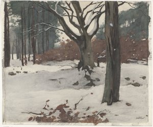 Trær i snøen av Willem Arnoldus Witsen