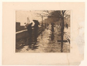 Utsikt over Victoria Embankment i London av Willem Arnoldus Witsen