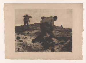 Gårdsarbeidere på heia Piledrivere (original tittel) av Willem Arnoldus Witsen