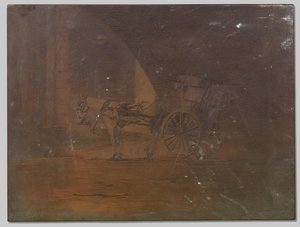Vogn under Waterloo Bridge, London av Willem Arnoldus Witsen