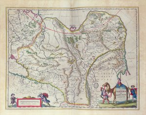 Kart over Sibir og Kina fra Le Theatre du Monde eller New Atlas, 1645