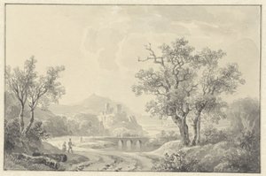 Landskap med ruin i vente av Willem de Klerk