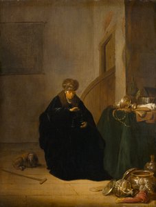 The Gold Weigher, ca. 1635-1640 (olje på panel) av Willem de Poorter