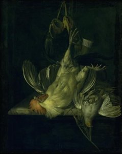En død hvit hane av Willem van Aelst