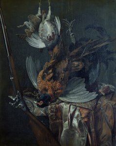 Stilleben med Dead Game (olje på lerret) av Willem van Aelst