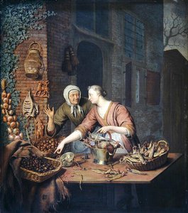 The Market Stall, ca. 1730 (olje på panel)