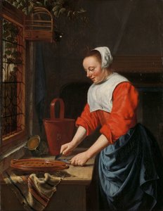 Tjenestejenta av Willem van Odekercken (attributed to)