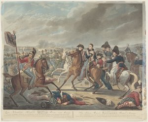 Hans kongelige høyhet William Prince of Orange i det strålende slaget ved Waterloo, 18. juni 1815, såret i seiersøyeblikket / Son Altesse Royale Guillaume Prince d
