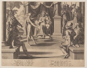 Aleksander den store som dommer, plansje 10 fra Rettferdighetens troner (Thronus Iustitiae)