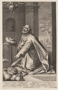 Zachaus, fra Syndere i Det gamle og Det nye testamente av Willem van Swanenburgh