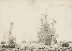 Nederlandske skip nær kysten