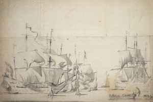  av Willem van de the Elder Velde