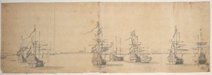  av Willem van de the Elder Velde
