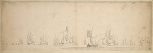  av Willem van de the Elder Velde