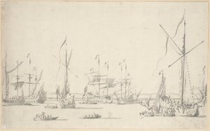  av Willem van de the Elder Velde