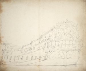 Portrett av en engelsk fjerderangsmann, ca. 1675 (grafitt)