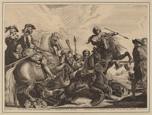 Ulvejakten av Willem van der Leeuw after Sir Peter Paul Rubens
