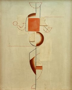 Figur mit Braun und Rosa