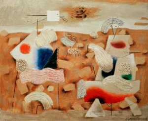 Metaphysische Landschaft (Ocker)