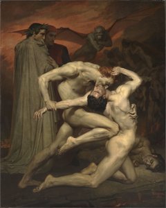 Fransk: Dante et Virgile Dante og Virgil i helvete av William-Adolphe Bouguereau