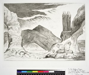 The Circle of the Falsifiers: Dante og Virgil som dekker nesen på grunn av stanken, Inferno, Canto XXIX, illustrasjon til 