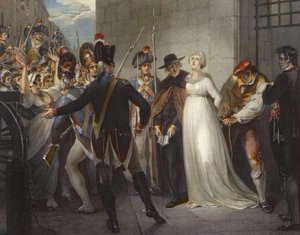 Marie-Antoinette forlater Conciergerie 16. oktober