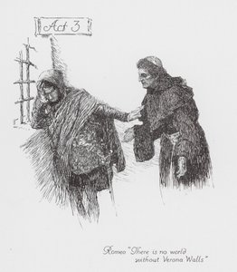 Shakespeares Romeo og Julie: Akt 3 (lito) av William (after) Hatherell