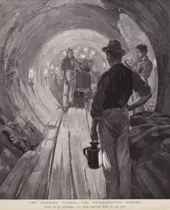 Kanaltunnelen - The Experimental Boring (litho)
